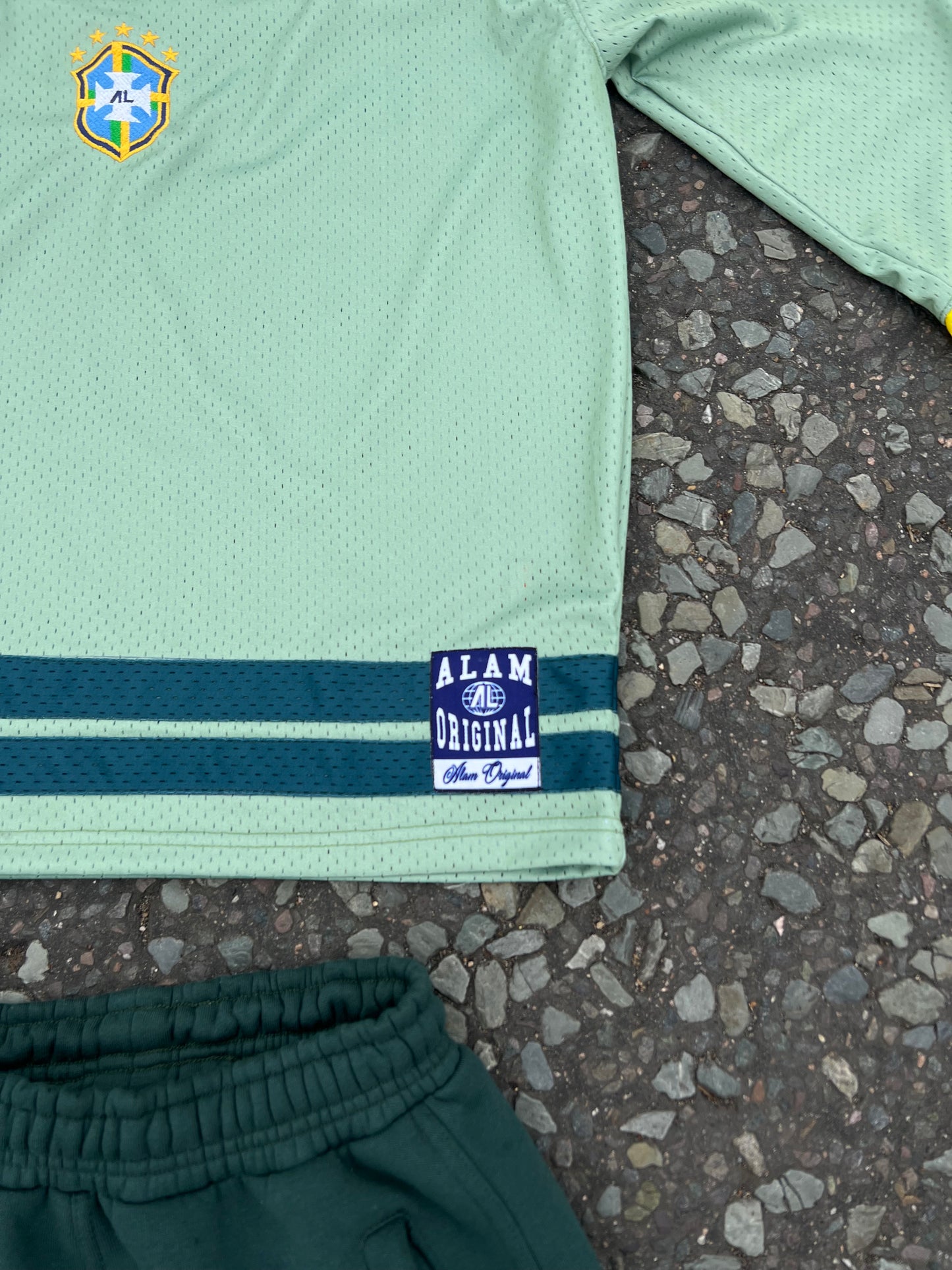 BRAZIL MESH JERSEY GREEN
