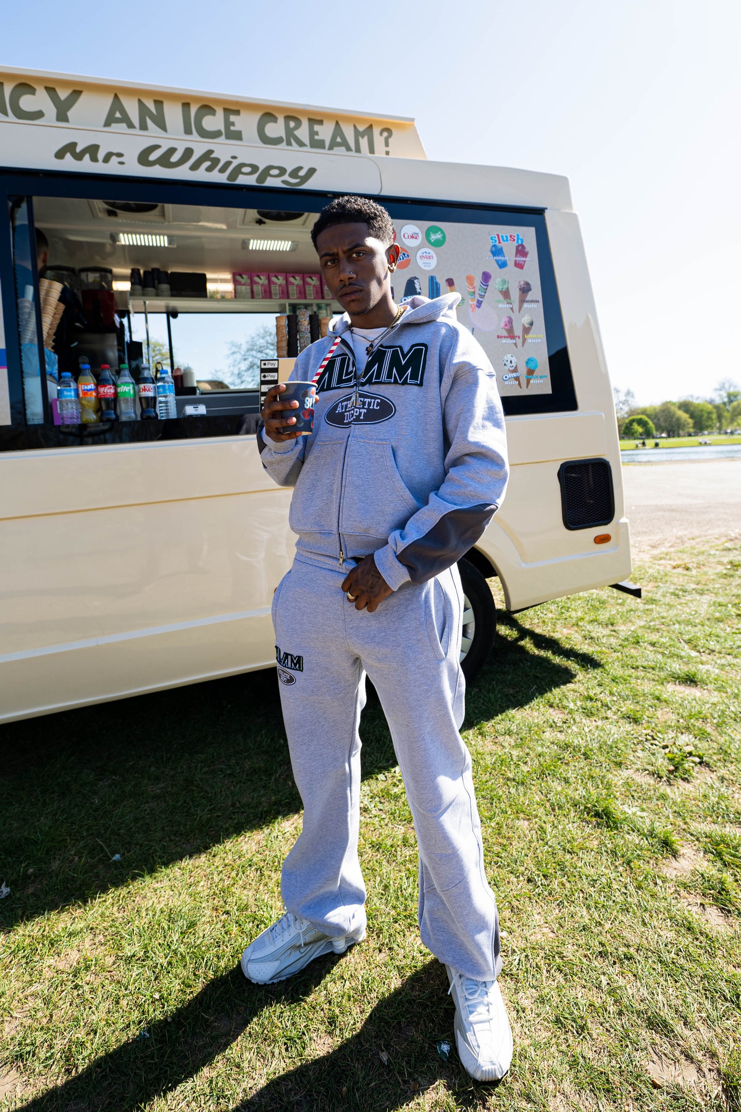 ALAM ATHLETIC DEPT HOODIE GREY/GREY/GREEN