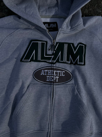 ALAM ATHLETIC DEPT HOODIE GREY/GREY/GREEN
