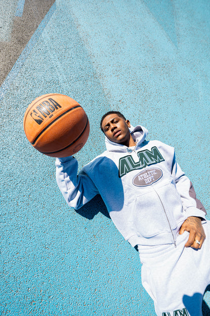 ALAM ATHLETIC DEPT HOODIE GREY/GREY/GREEN