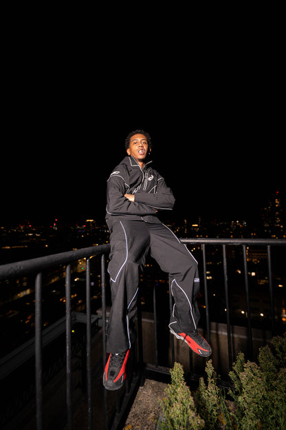 ALAM TECH SHELL BOTTOMS BLACK