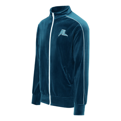 MYSTIC BLUE AL REFLECTIVE VELVET TRACKSUIT