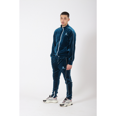 MYSTIC BLUE AL REFLECTIVE VELVET TRACKSUIT